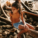 Rupert Swim Shorts Night Blue Shell Print