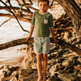 Jamie Rashguard Sage Green and Ivory