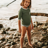 Jamie Rashguard Sage Green and Ivory