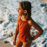 Frida One Piece Swimsuit Terracotta