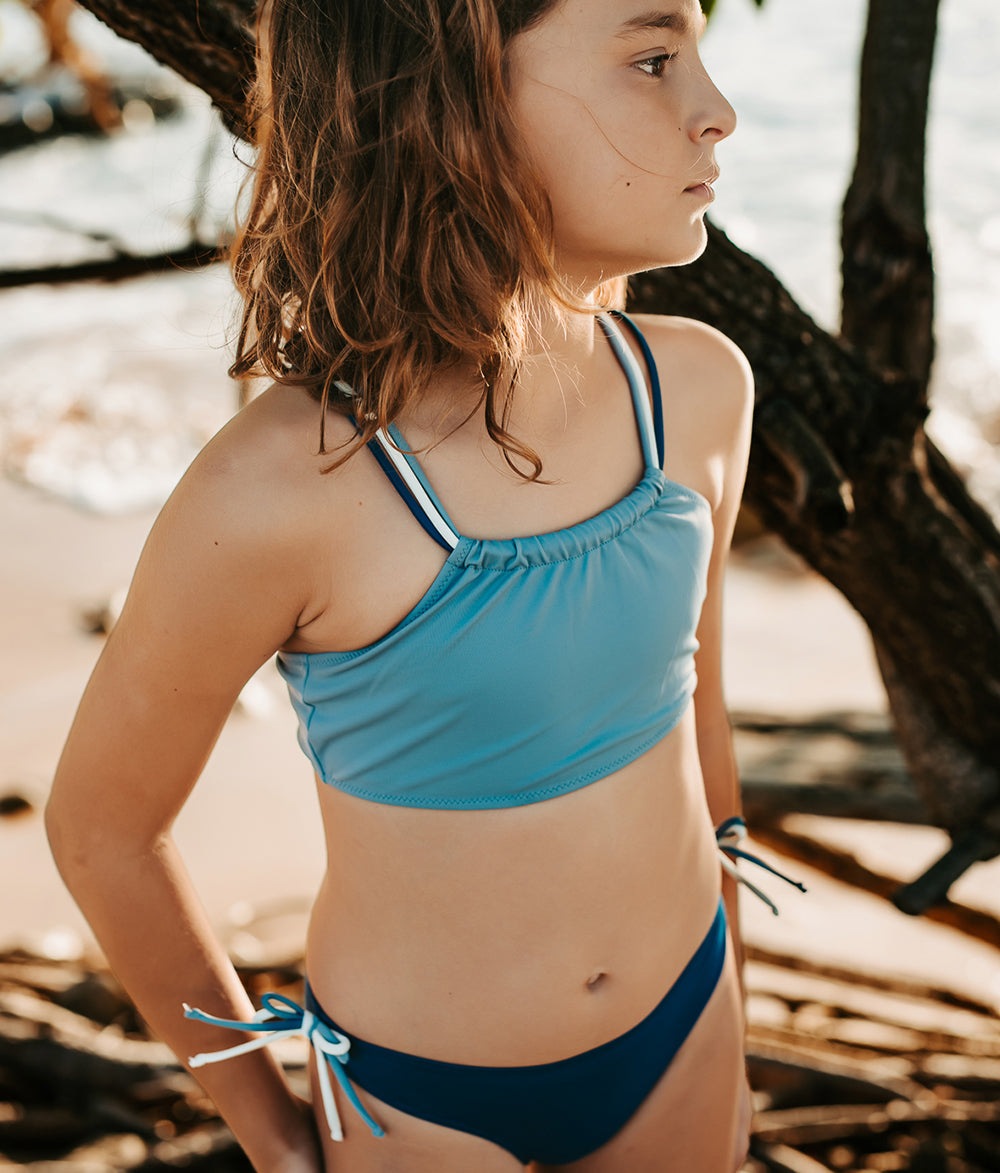 Nina Bikini Dusty Blue Midnight And Ivory Folpetto