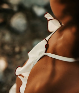 Leila Bikini Ivory And Terracotta