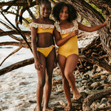 Elisa Bikini Sicilian Yellow And Lemon Print