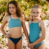 Nina Bikini Dusty Blue Midnight And Ivory