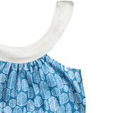 Luna Bikini Banana Leaves Print Sky Blue