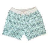 Swim Short Tommaso Jellyfish Print In Mint and Sage
