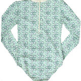 Rebecca Surf Suit Jellyfish Print Mint Sage