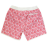 Swim Short Tommaso Jellyfish Print In Terracotta