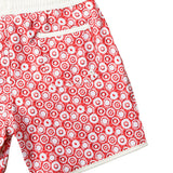 Swim Short Tommaso Jellyfish Print In Terracotta