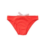 Isabella swim pants in mandarinred and scales print