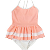 Amelia one piece in peach pink and ivory