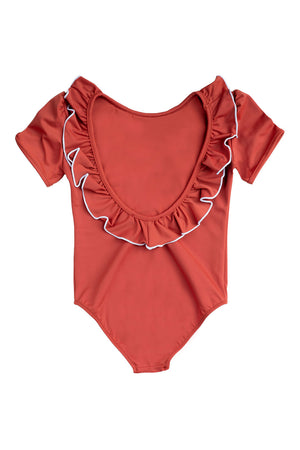 Carlotta Surf Suit Terracotta And Ivory