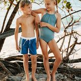 Giles Swim Shorts Light Blue and Night