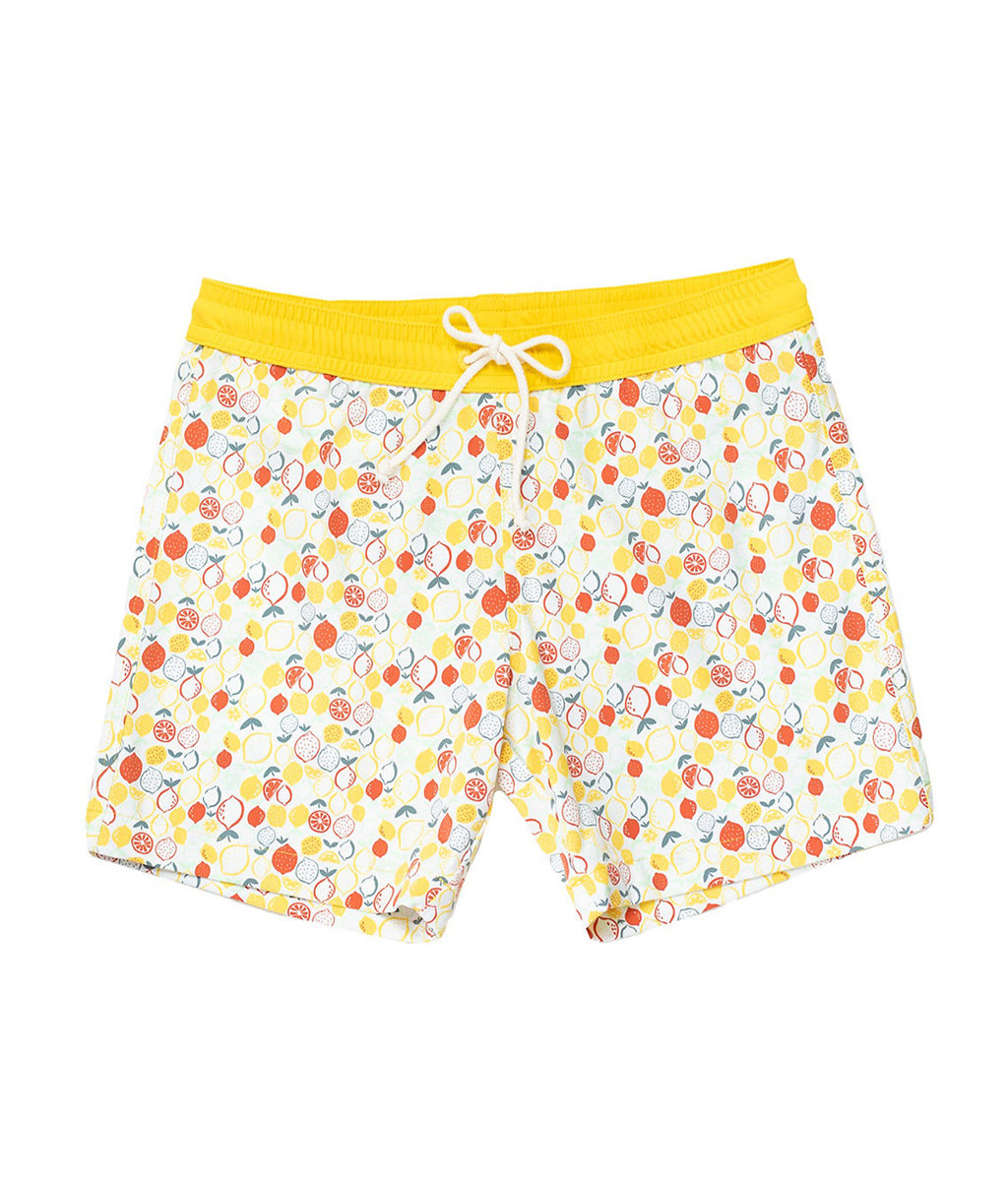 Bonton star-printed swim shorts - Yellow