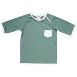 Jamie Rashguard Sage Green and Ivory