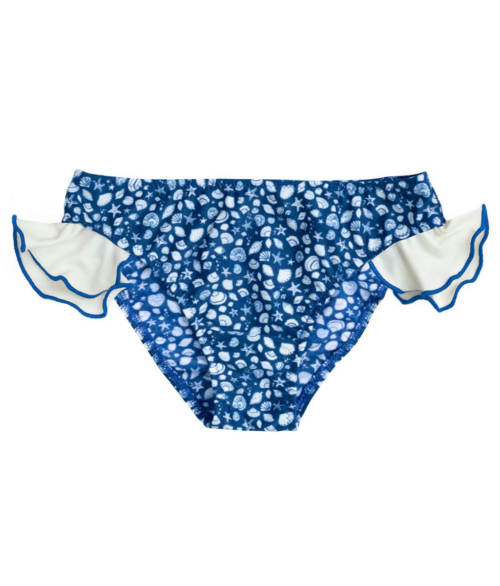 Nora Swim Pants Night Blue Shell Print