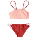Nina Bikini Peach Pink Terracotta And Ivory