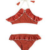 Leila Bikini Terracotta And Ivory