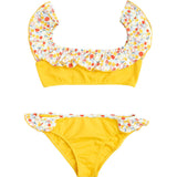 Elisa Bikini Sicilian Yellow And Lemon Print
