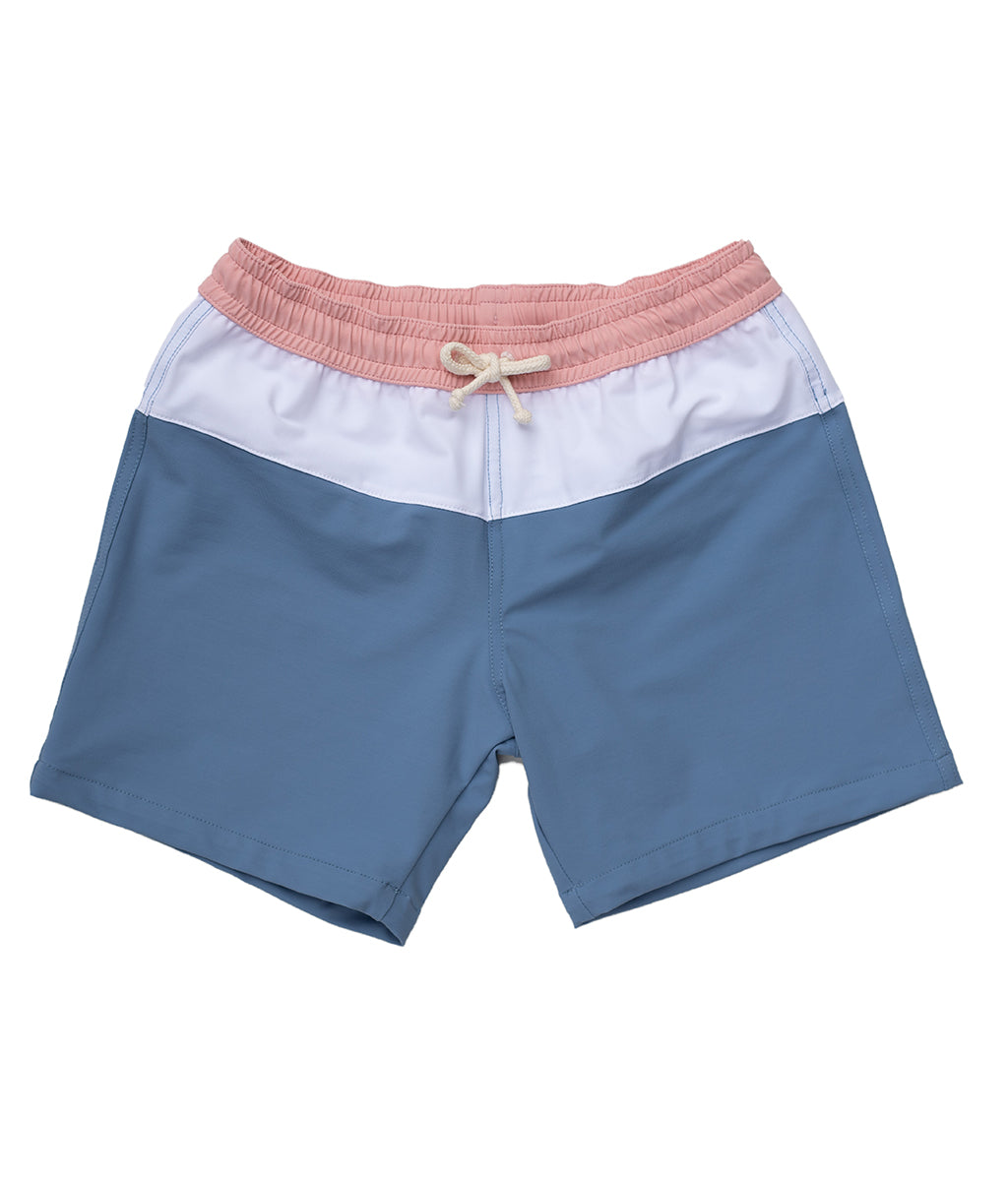 Men's Swim shorts Harry - Light Blue and Pink - Folpetto