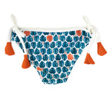 Isla Swim Pants in Tropical Leaves & Teal