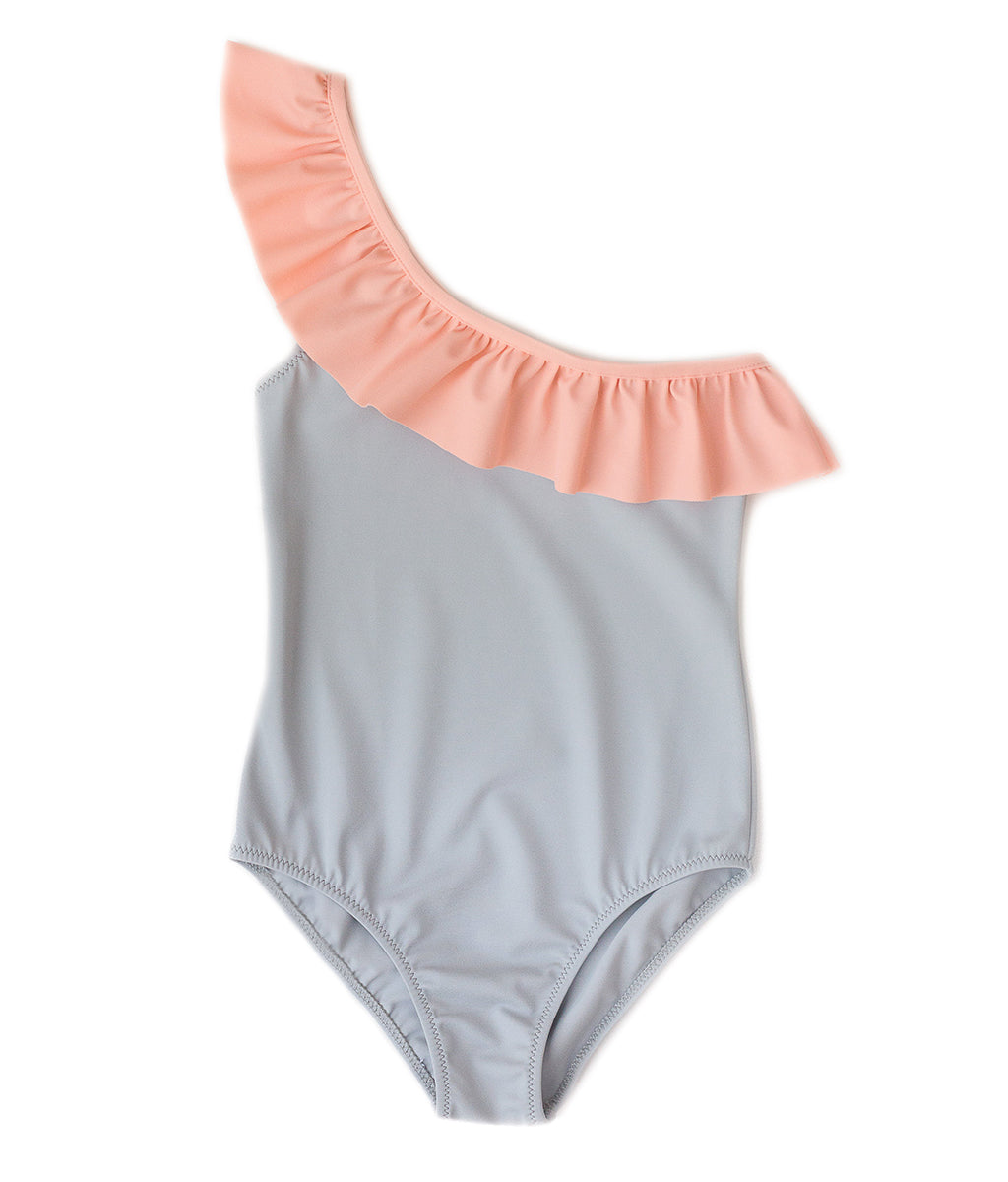 Carlotta Surf Suit in Coral Pink & Peach Pink - Folpetto