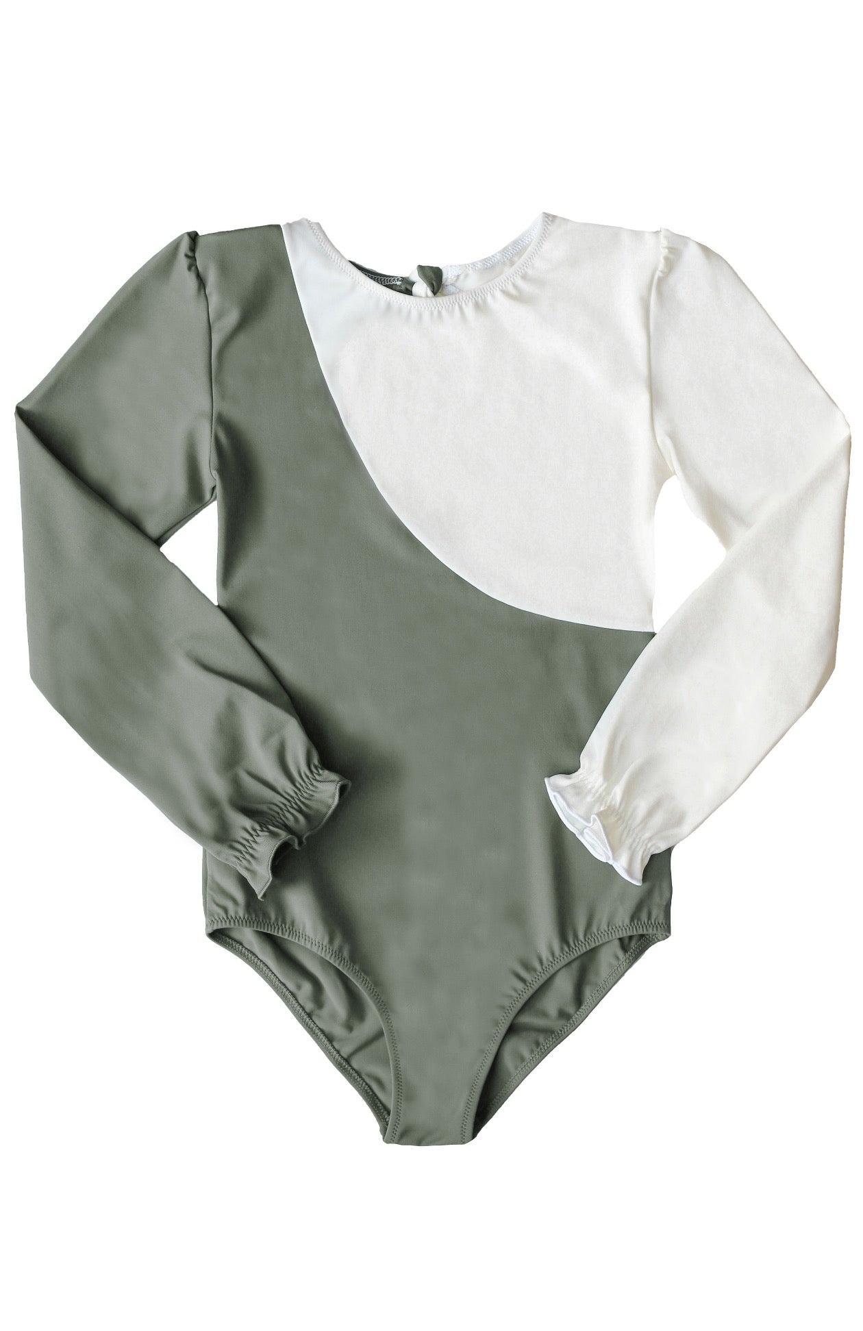 Jemima Surf Suit Sage Green And Ivory