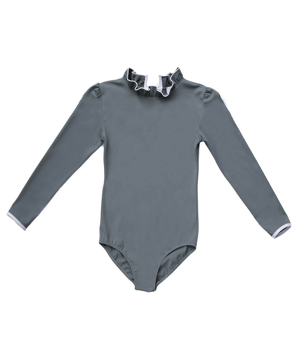 Sofia Surf Suit in Pebbles Grey & Ivory