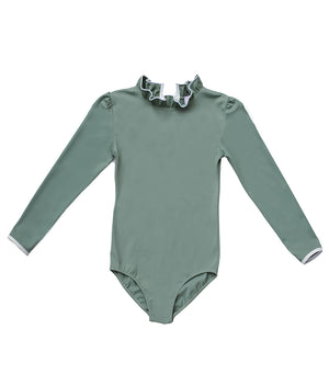 Sofia Surf Suit in Sage Green & Ivory
