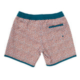 Swimshort Tommaso - Scales Pint Cinnamon Teal