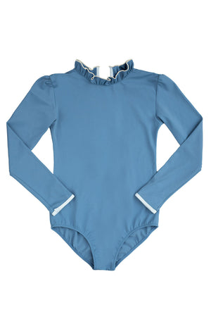 Sofia Surf Suit Dusty Blue And Ivory